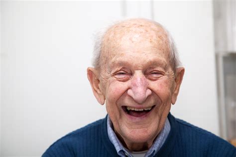 Senior Adult Male Laughing Portrait He Is Years Old HELM NEJAD STANLEY