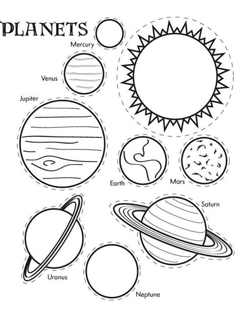 Solar System Coloring Pages Free Printable Solar System