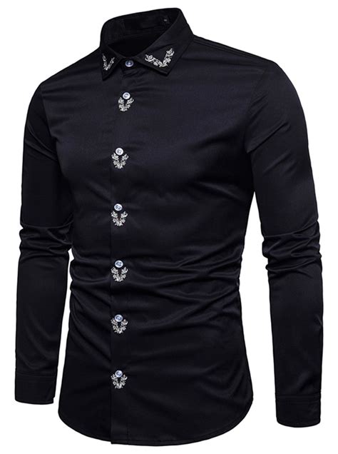 Shop For Whatlees Mens Solid Long Sleeve Slim Fit Shirt B965 Black S At Wholesale Price On