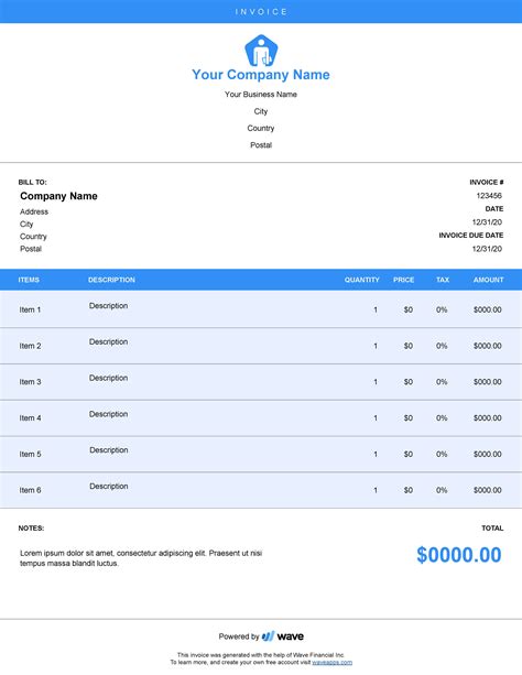 Invoice Template Create And Send Invoices Using Free Invoicing Templates