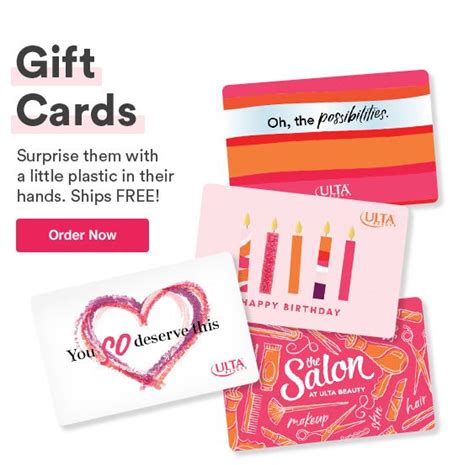 You will now have the chance to get their hands on two new cards: Send an Ulta Beauty gift card via the United States Postal Service. | Beauty gift card, Ulta ...