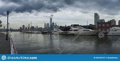 Newport Yacht Club And Marina Jersey City Nj Editorial Photography
