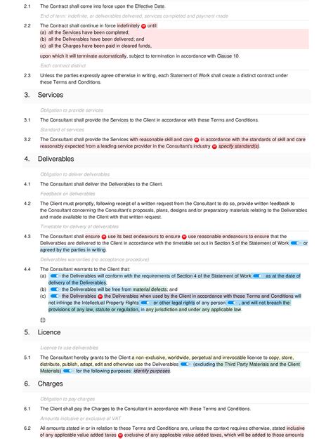 Consultancy Terms And Conditions Basic Docular