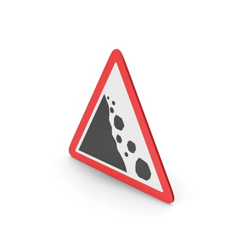 Falling Rocks Road Sign Png Images And Psds For Download Pixelsquid