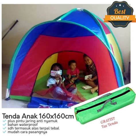 Jual Tenda Anak Dome Lokal Uk160cm Tenda Camping Anak Ukuran Besar Di