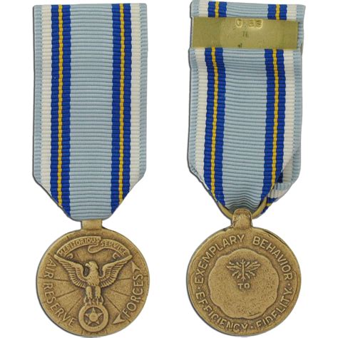 Air Force Reserve Meritorious Service Miniature Medal Rank And Insignia