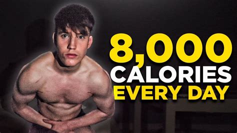 I Doubled My Bulking Calorie Intake For A Week 8000 Calories Youtube