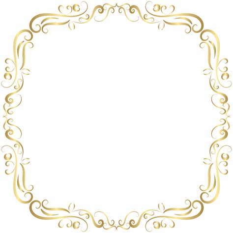 Decorative Png Frame Gold Decorative Png Frames Download