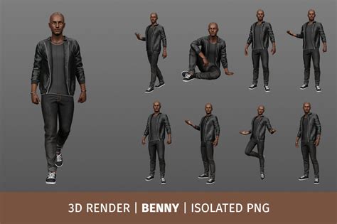 3d Render Character Benny Graphic By Grbrenders · Creative Fabrica