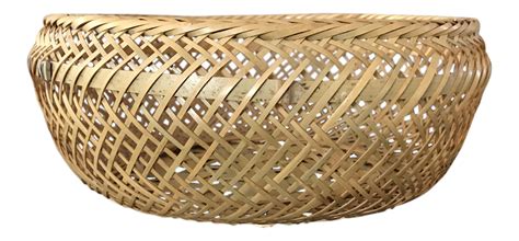 Say goodbye to clutter and hello to storage with a practical and smart range of storage baskets. Large Woven Round Basket | Chairish