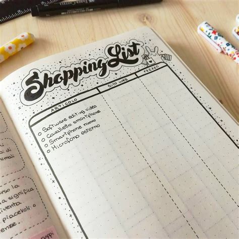 Here's how to bullet journal you can use any journal as a bullet journal, but bulletjournal.com also sells a notebook designed just for this every morning, you can list the tasks, events, and notes for the day, reflecting on it all that night. Shopping List on Bullet Journal. #ShoppingList # ...