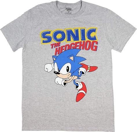 Fashion Camiseta Sonic Hedgehog Mens Video Juego Traje De Carácter