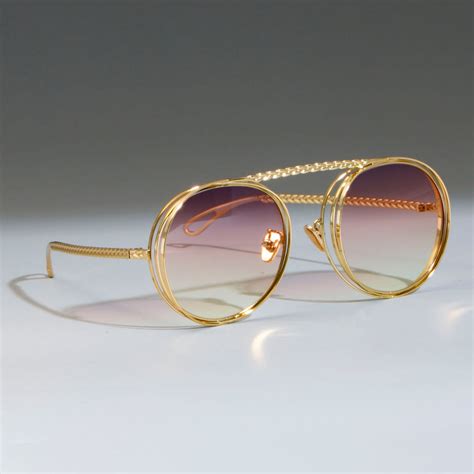 47803 metal chain sunglasses men women steampunk retro flat top shades uv400 ccspace vintage