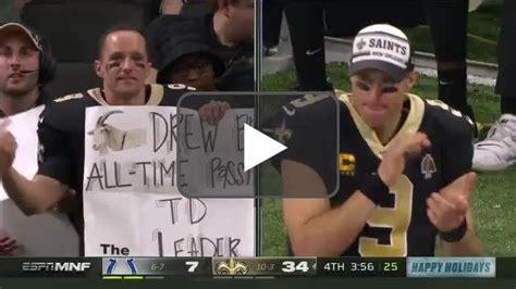 Highlight Fans Give Brees A Standing Ovation For Breaking Two Records