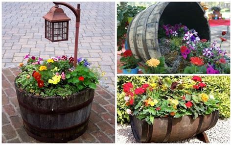 wildly whimsical barrel planter ideas garden lovers club barrel planter wine barrel planter
