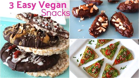 3 Easy Vegan Snacks Gluten Free Too Youtube