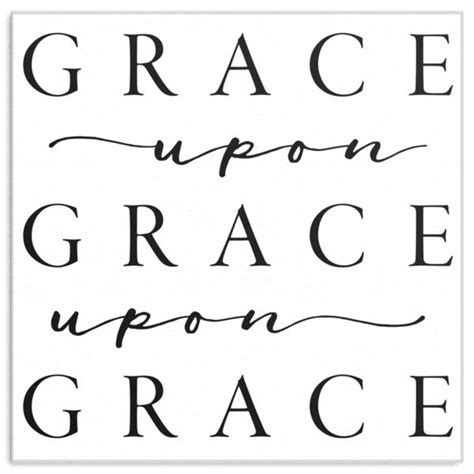 Grace Upon Grace Canvas Canvas Art Quotes Printing Quotes Canvas Quotes