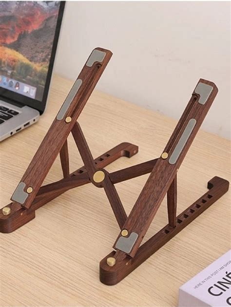 Adjustable Wooden Laptop Stand Portable Wood Laptop Stand Holder For