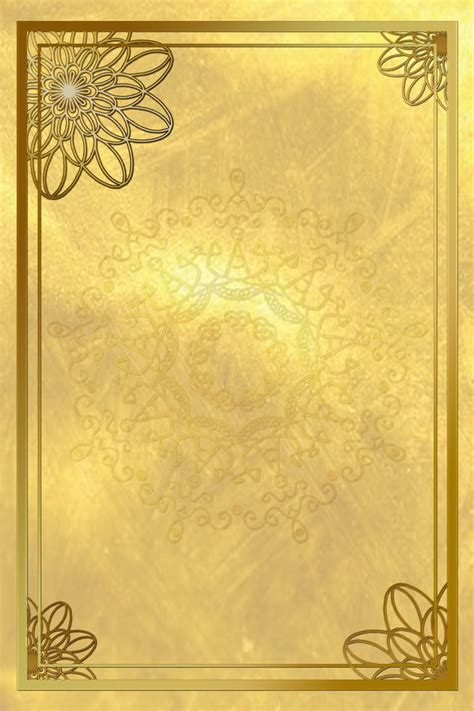 Golden European Certificate Background Material Wallpaper Image For