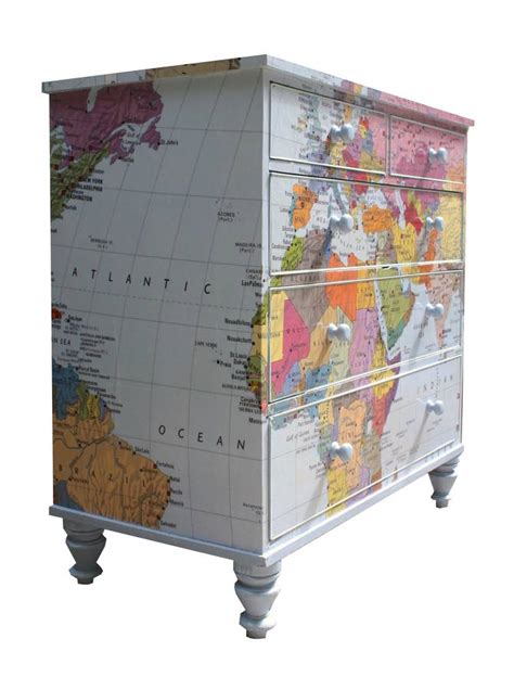 Map Chest Of Drawers By Bryonie Porter