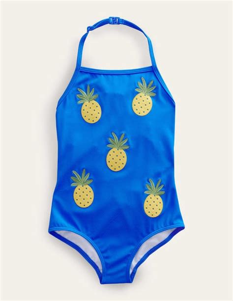 appliqué fruit swimsuit cabana blue boden uk