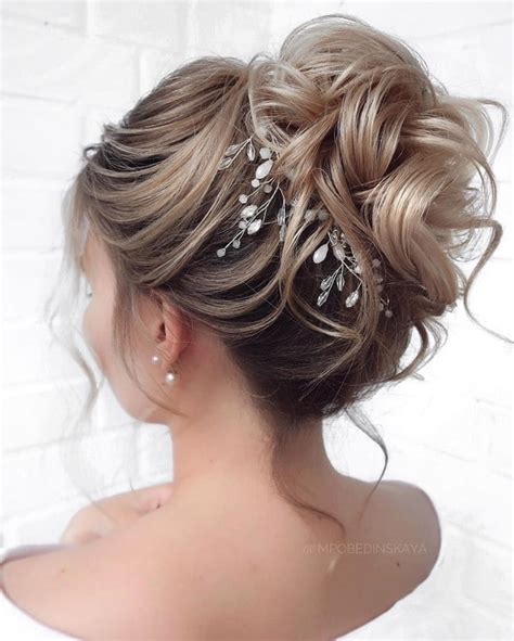 20 High Bun Wedding Updo Hairstyles For Long Hair