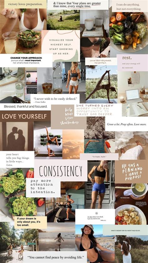 Vision Board 2021 Healthy Lifestyle Inspiration Vision Board