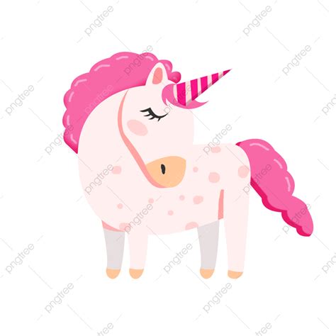 Unicorn Free Png Picture Hand Painted Pink Unicorn Free From Matting