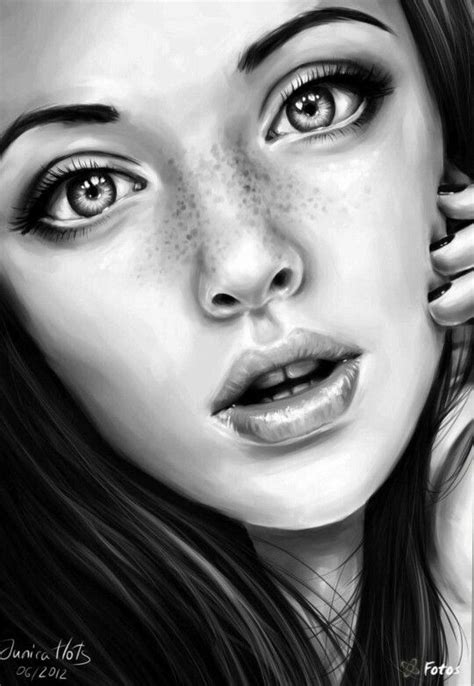 Penci Art Drawings Female Faces Pencil Portrait Realistic