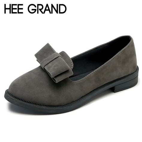 Hee Grand 2018 New Oxfords Bowtie Platform Shoes Woman Casual Loafers
