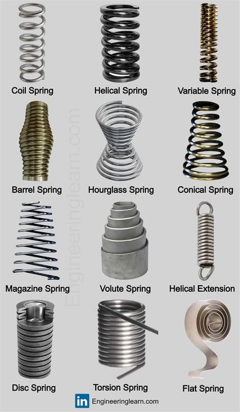 Types Of Spring And Their Uses With Pictures Engineering Learn