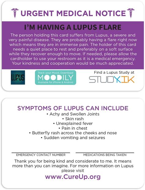 Im Having A Lupus Flare Assistance Card 3 Pcs Office