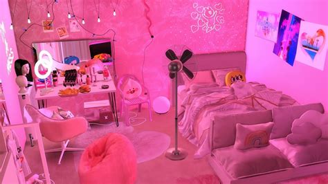Free Pink Aesthetic Room Cc Links Room Dl Furniture Clutter