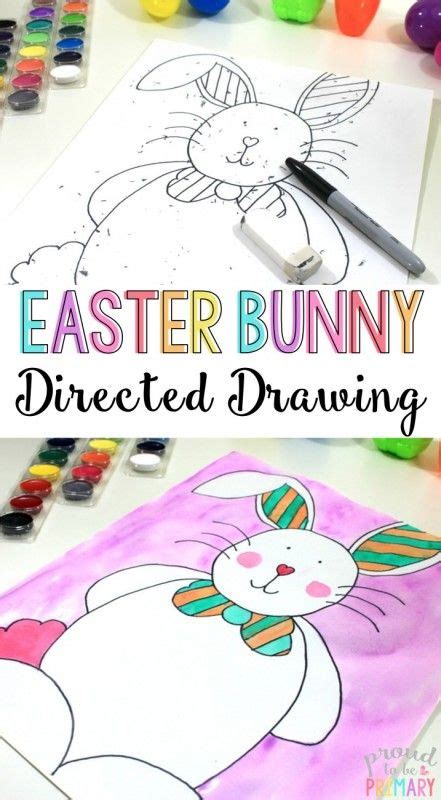 Dip a pencil eraser in pink paint to draw cone lines with a copper paint pen, decorate the top half with craft paint, and draw on faces with 9 of 42. How to Draw an Easter Bunny: Easy Steps for Primary Grades ...