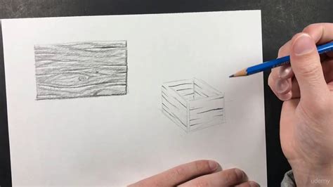 049 Learn How To Draw Wood Texture And Apply It To A Form Youtube