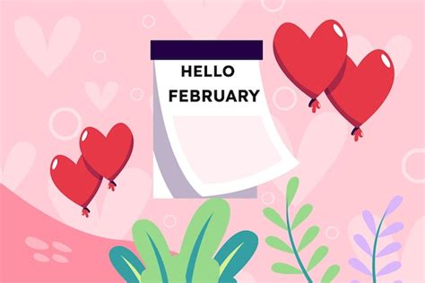 Premium Vector February Month Of Love Background