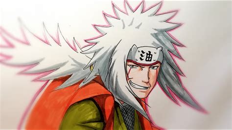 How To Draw Jiraiya Sensei Naruto Shippuden Vẽ Thầy Jiraiya Youtube