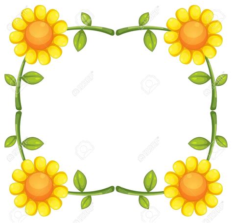 Download 752 Sunflower Border Stock Vector Illustration And Royalty ...