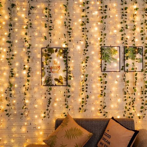 fairy lights vine leaf fairy light ivy fairy lights etsy in 2021 fairy lights bedroom