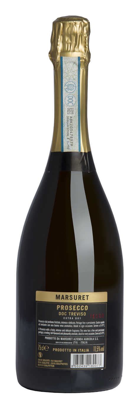 Prosecco Doc Treviso Extra Dry Veneto Italia Marsuret