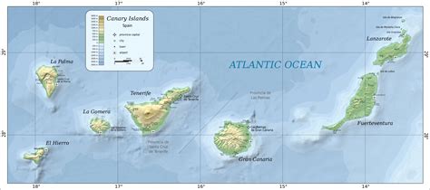 Las Islas Canarias Son Archipiélagos Ubicado Cien Kilómetro Oeste De