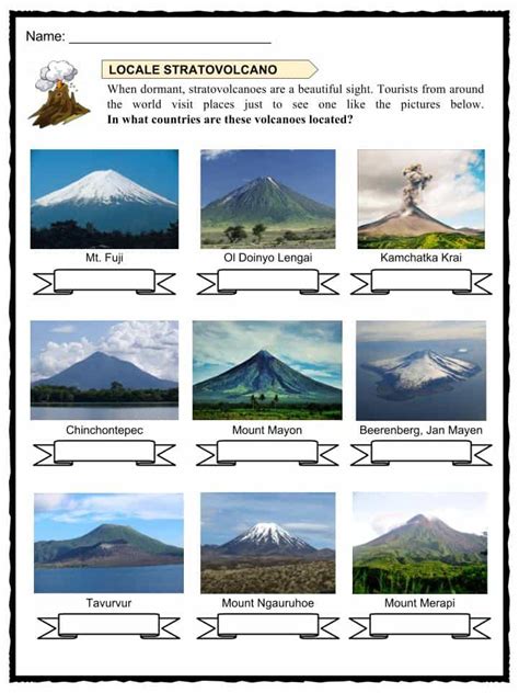 Volcano Fun Facts Worksheets And Interesting Information For Kids