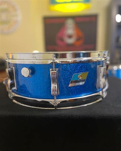 Ludwig Jazz Festival Early 1970s Blue Sparkle Reverb