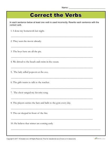 6th Grade Grade 6 English Worksheets With Answers Kidsworksheetfun