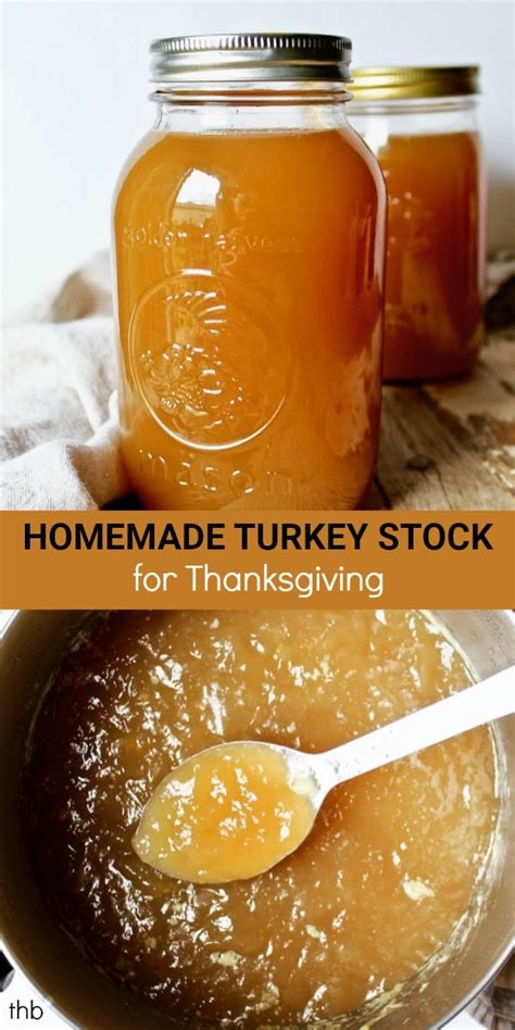 Homemade Turkey Stock Recipe for Thanksgiving - The Hungry Bluebird