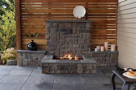 Patio Privacy Wall Paradise Restored Landscaping Patio Fireplace