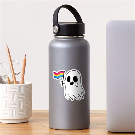 Pansexual Pride Ghost Sticker By Ressq Redbubble