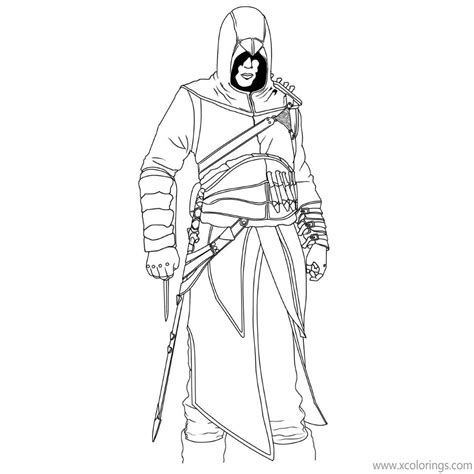Altair From Assassins Creed Characters Coloring Pages