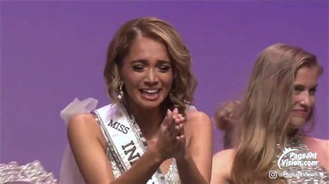 2023 miss indiana teen usa crowning moment kinley shoemaker youtube