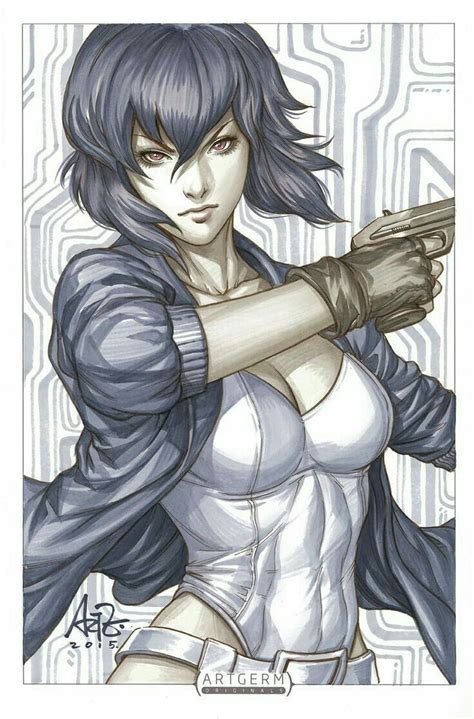 Major Motoko Kusanagi Ghost In The Shell Comic Art Motoko Kusanagi